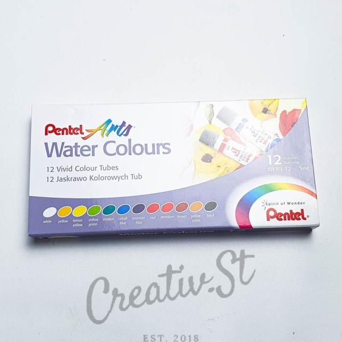 

[COD] Cat Air Pentel Water Color 12 Warna EKSLUSIF Kode 726