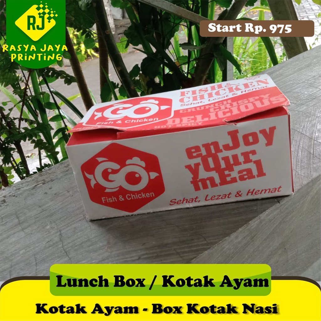 Kotak Ayam Custom / Box Fried Chicken Custom / Lunch Box / Kotak Ayam Box / Custom Packaging / Packa