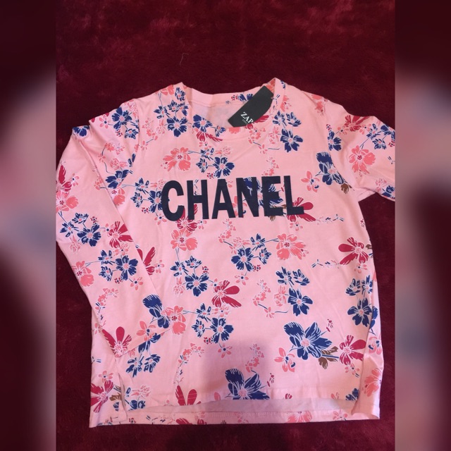 ZAPA CHANEL KAOS WANITA LENGAN PANJANG