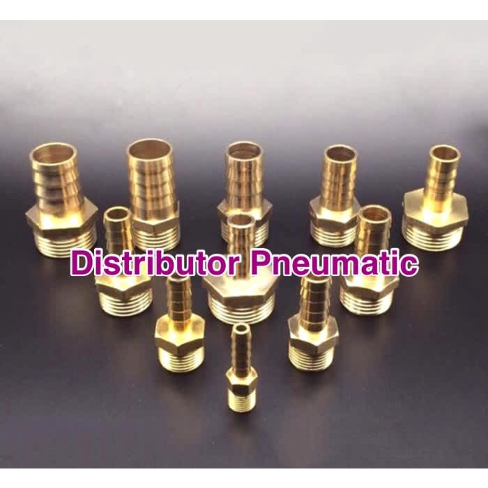 Nepel selang 1" ( hose ) x 1" ( drat luar )