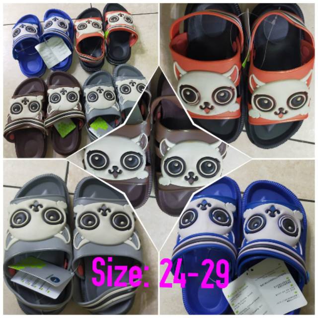 OBRAL MURAH Sandal Karet Anak Laki Warna Random