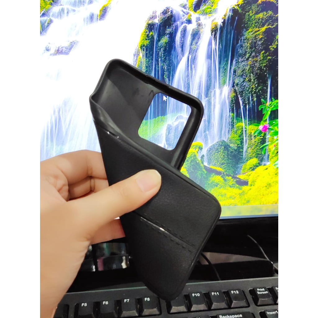 AutoFokus Realme 8 Realme 8 Pro 6.4 Leather Soft Case AUTOFOCUS Motif Kulit Jeruk