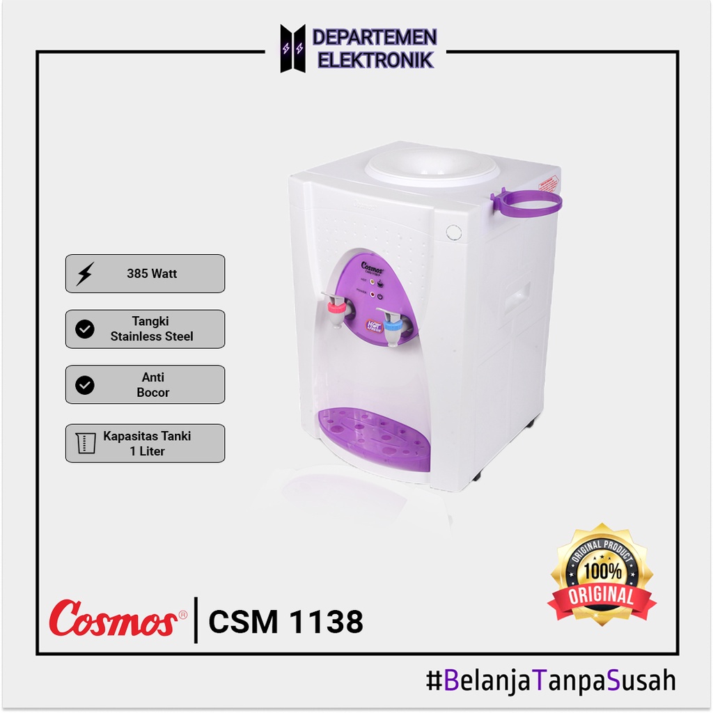 Dispenser cosmos CWD 1138 hot dan fresh MURAH BANGET / GARANSI RESMI