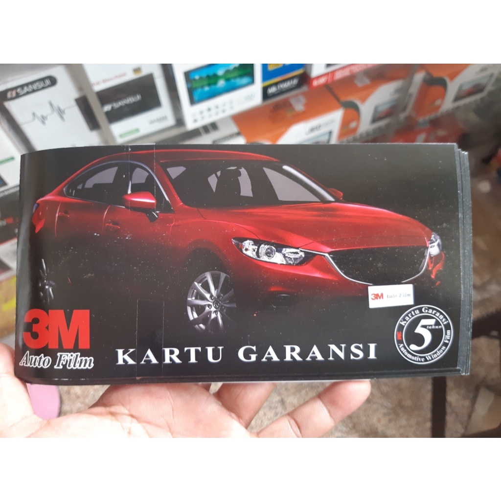 SILVER 3M kaca film mobil berlogo produk original