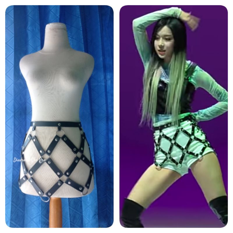 KANI_ID | Dance KPOP Winter Aespa Next Level Belt Fashion Harajuku Style Punk Gothic Style