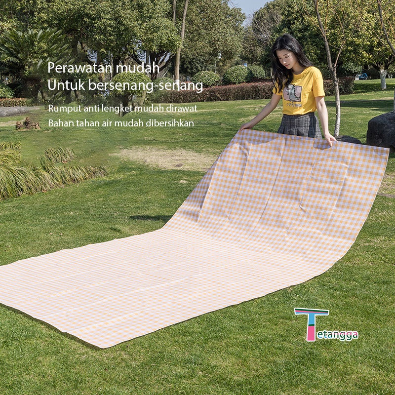 Tikar Piknik Tikar Tebal Waterproof Lipat Tahan Air Ukuran 1.5 x 2 m Outdoor Tikar Pantai Anti Air