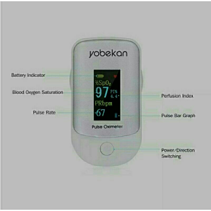 Oximeter pulse heart rate original Yobekan