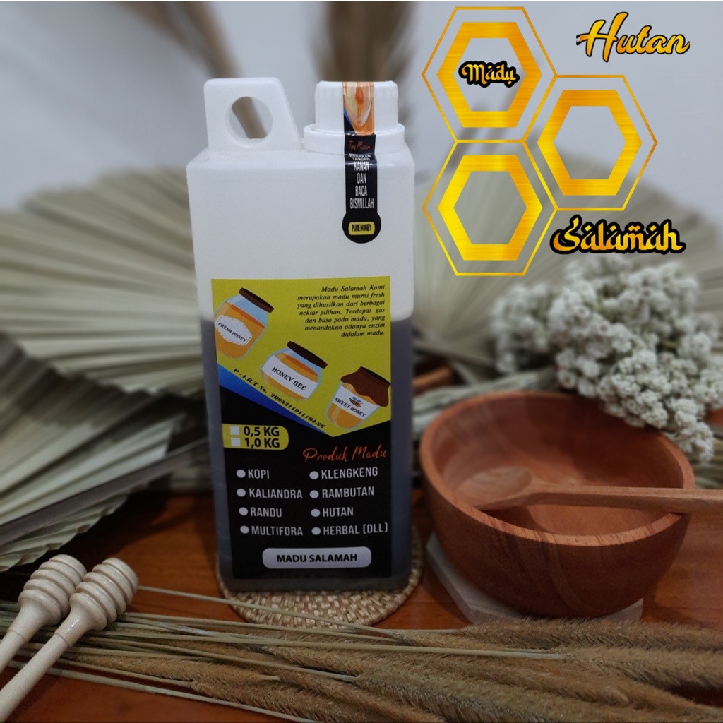 

Madu Hutan Premium Murni dari Lebah tanpa Campuran dengan kemasan 500 gram dan 1 kg original produk