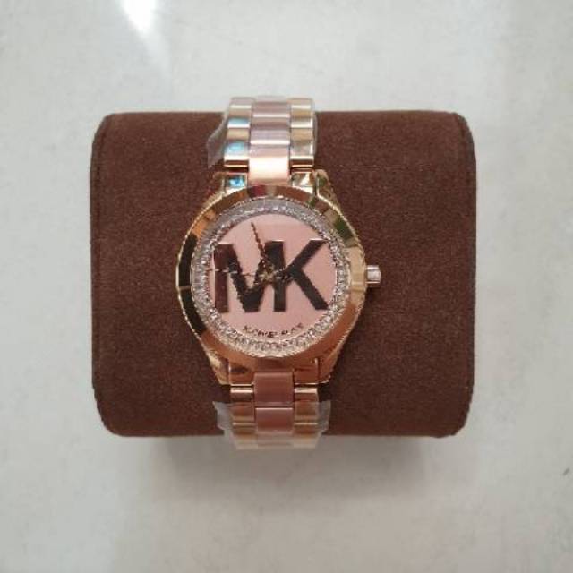 Jam tangan Michael kors plum slim runaway MK3764 rose gold MK3549