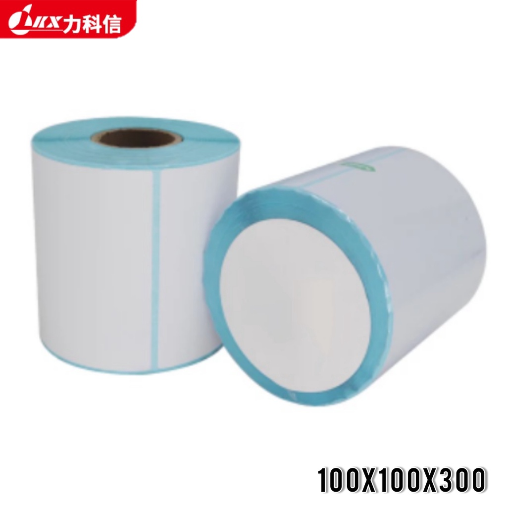 Kertas Resi Label Thermal Barcode Roll 100x100mm isi 500 Pcs