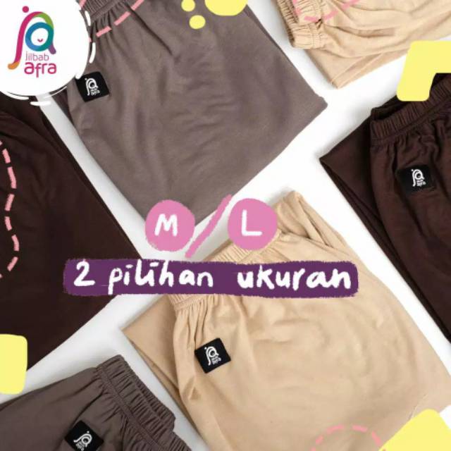 CELANA LEGGING WUDHU AFRA NAURA - BAHAN KAOS RAYON HQ - CELAMIS AFRA