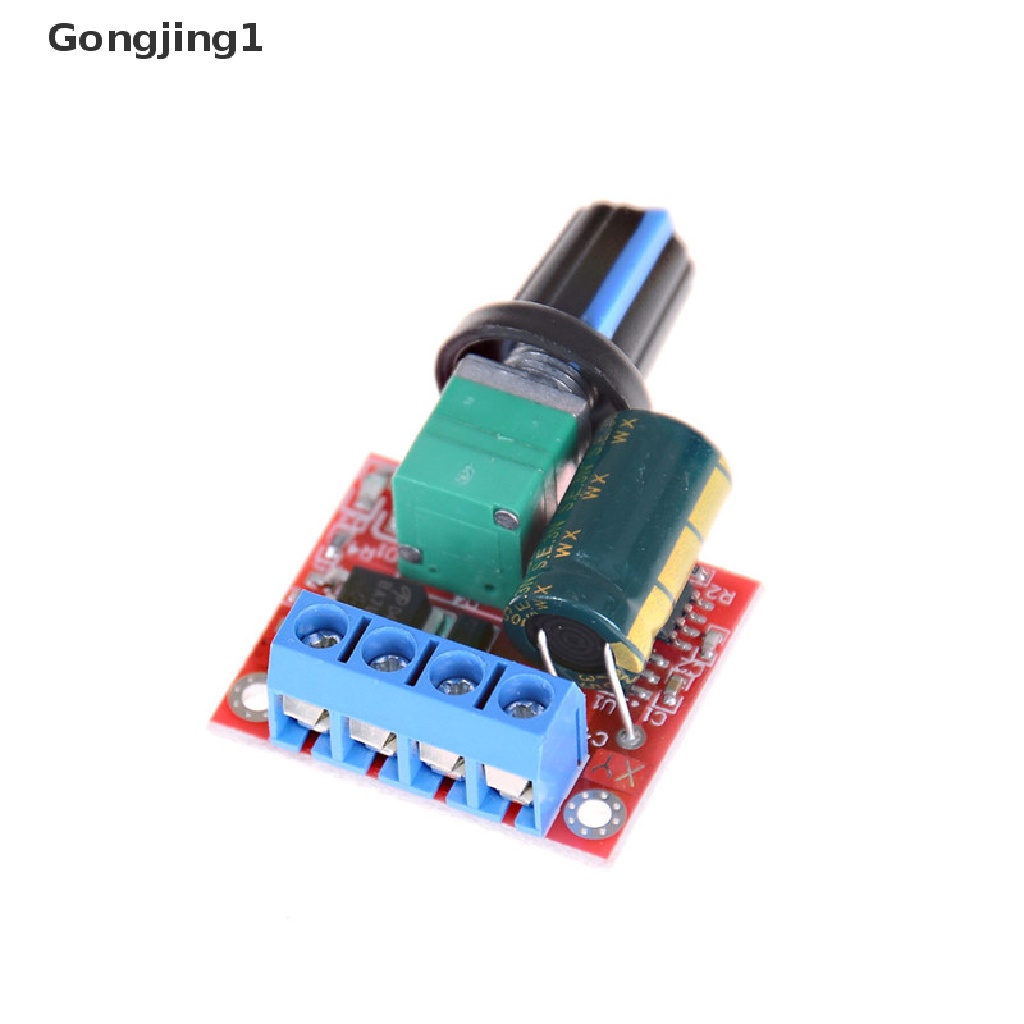 Gongjing1 Saklar Kontrol Kecepatan Motor DC Mini PWM 5A 4.5V-35V