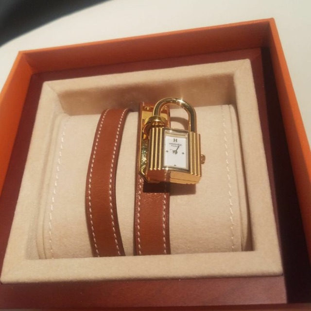 hermes  Kelly watch double tour ghw
