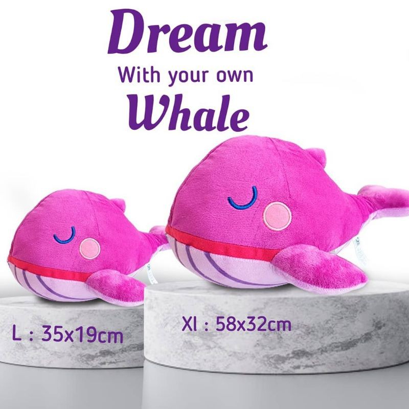 BONEKA WHALE BTS BT21 IKAN UNGU TINY TAN