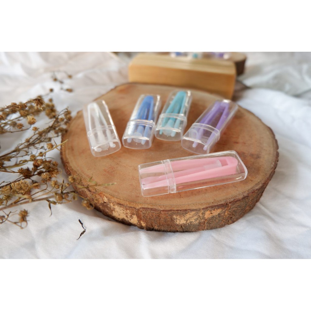 Penjepit Jepitan Jepit Softlens Mata / Alat Pinset Pasang dan Pencabut Pelepas Lensa Mata Shoftlens Pencapit Tweezers Stick Tongkat Aplikator Capitan Alat Bantu Pasang Contact Kontak Lensa Soplens Soflen ACK2