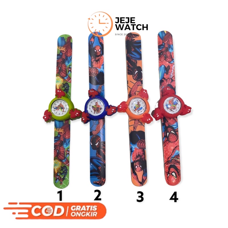 Jam tangan anak ceplok spinner karakter cowok