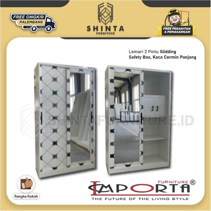 Lemari Pakaian Besi Tebal Lemari Baju Besi Importa Kokoh Tahan Lama