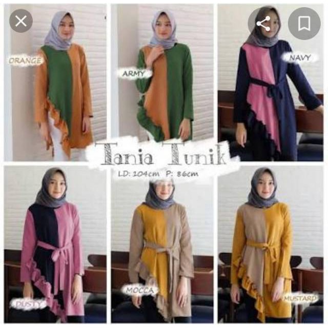 Tunik remaja mickey model terbaru kekinian 2020 / baju wanita tunic murah / tunik import dress diona