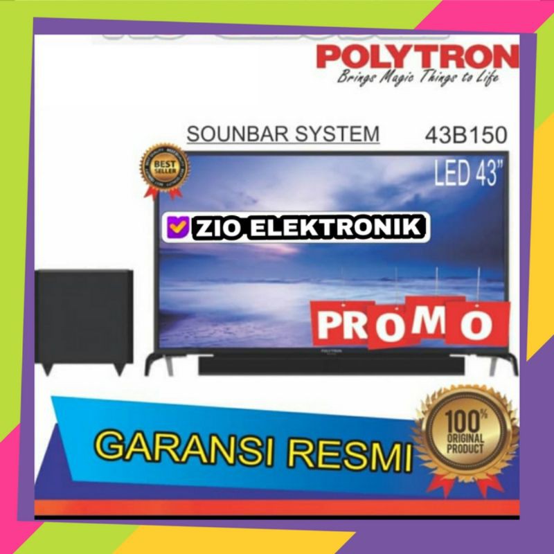 LED POLYTRON 43 INCH SOUNDBAR PLD 43B150