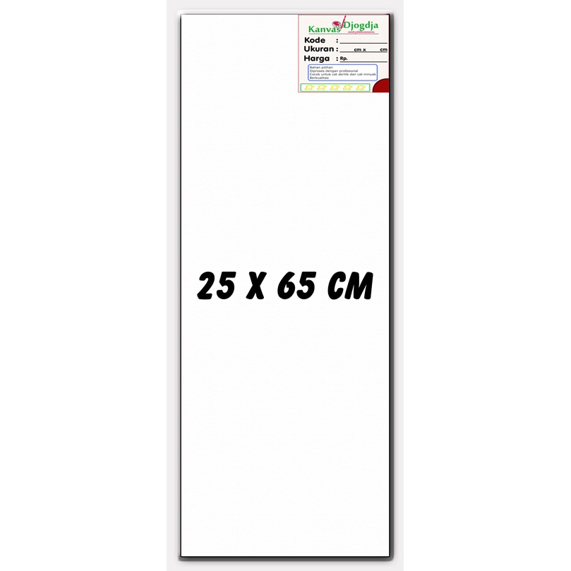 

Kanvas span standar ukuran 25 cm x 65 cm