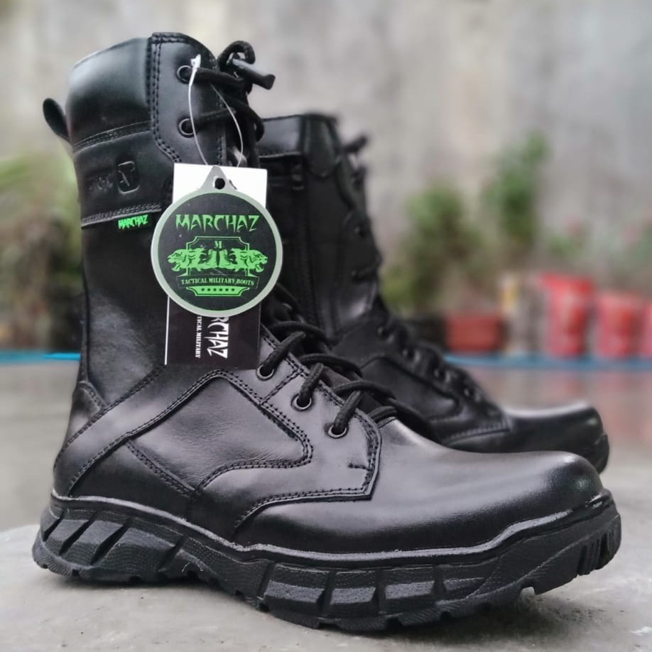 SEPATU PDL TOWER MARCHAZ KULIT ASLI SEPATU PDL TNI POLRI SECURITY SATPAM SEPATU BOOTS PRIA WANITA