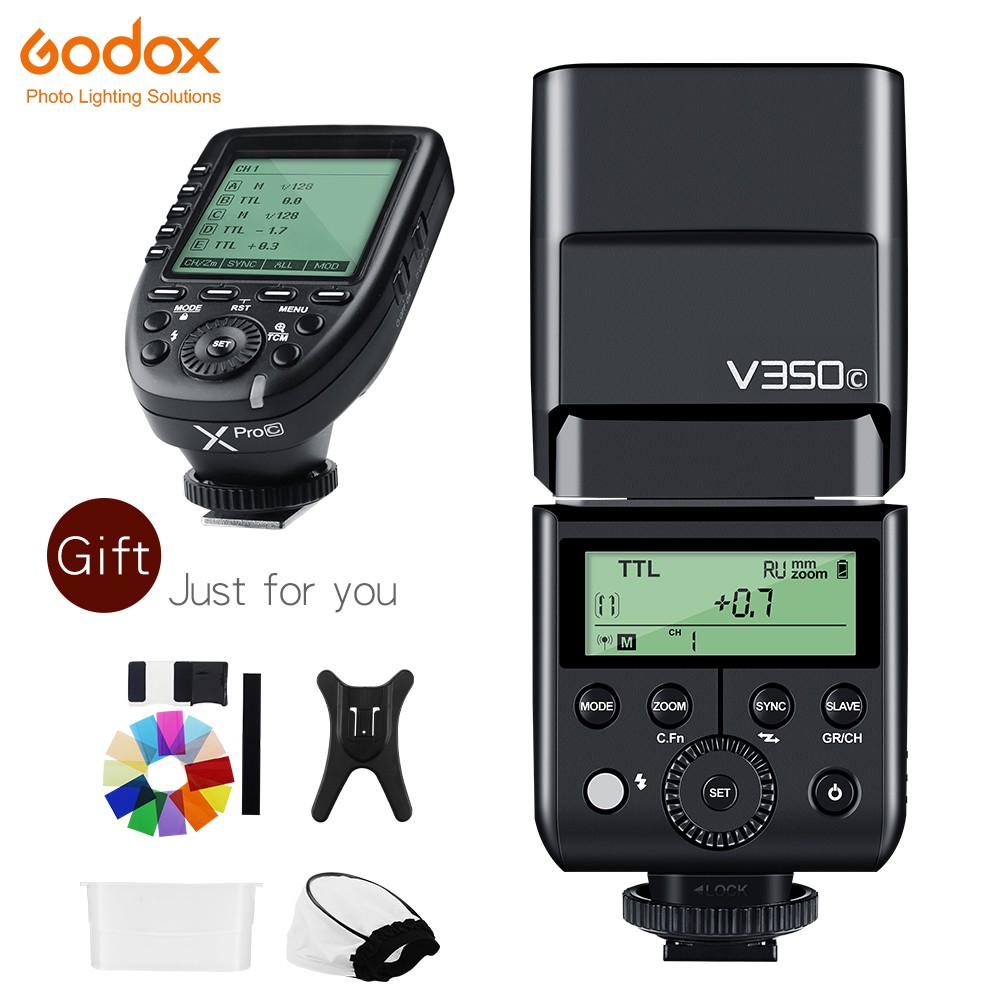 Godox V350c N S F O Ttl Hss 2 4g Gn36 Lampu Flash Kamera Speedlite Dengan Trigger Xpro Shopee Indonesia