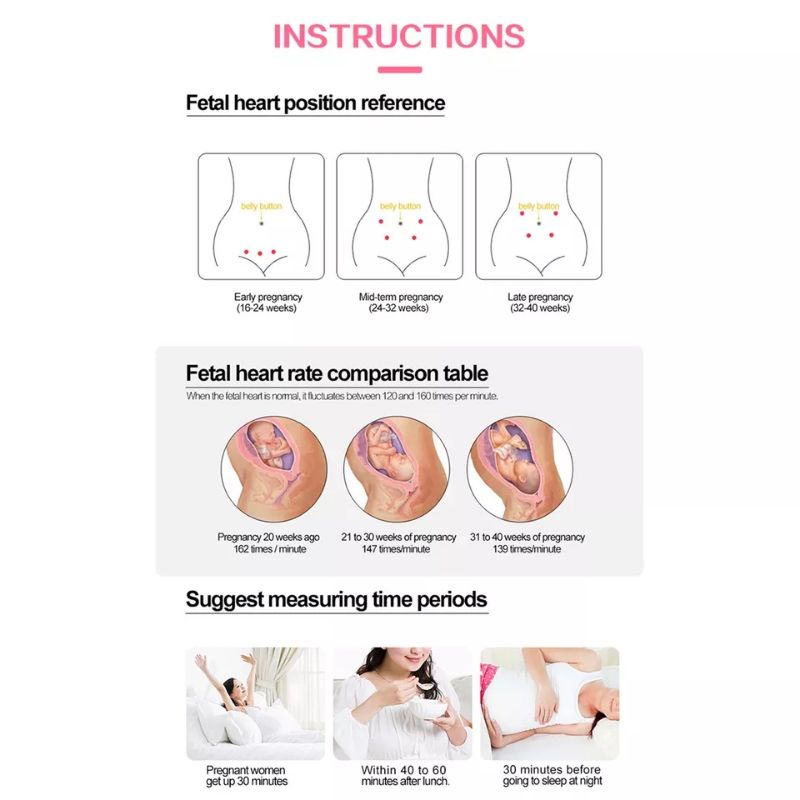 FETAL DOPPLER ALAT DETEKSI DETAK JANTUNG JANIN BAYI KANDUNGAN KEHAMILAN HEARTRATE MONITOR TES TAFFOMICRON