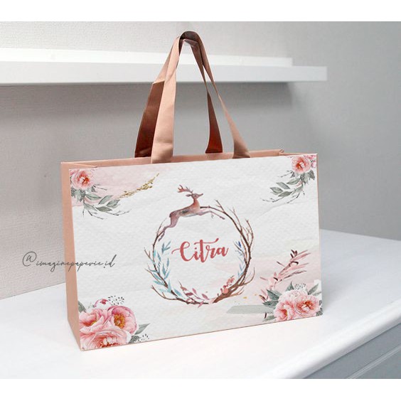 

PaperBag Custom Ukuran 34x24x8+Laminasi doff