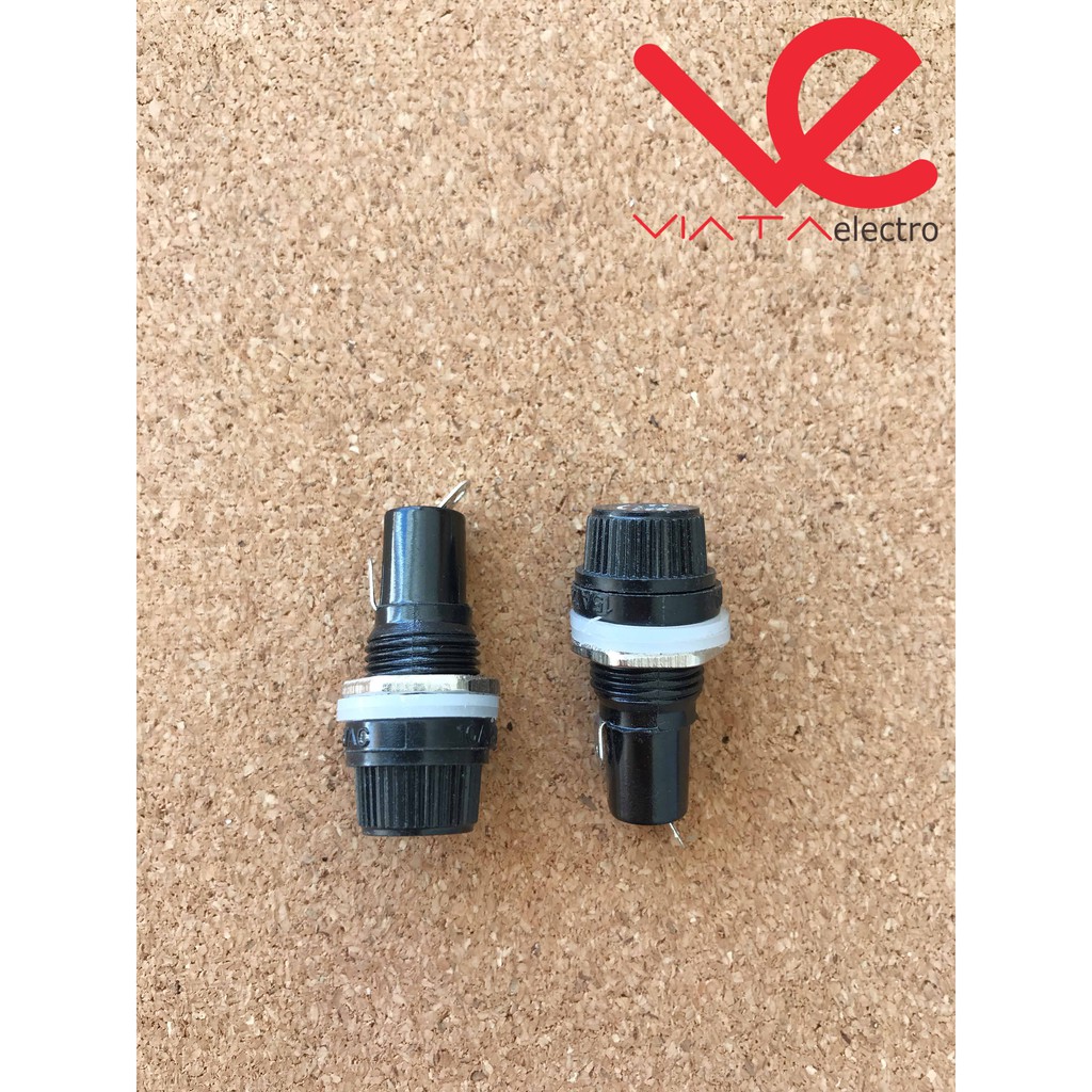 FUSE HOLDER KECIL (1bh) 5x20mm MURAH DUDUKAN TEMPAT SEKRING KACA BIASA