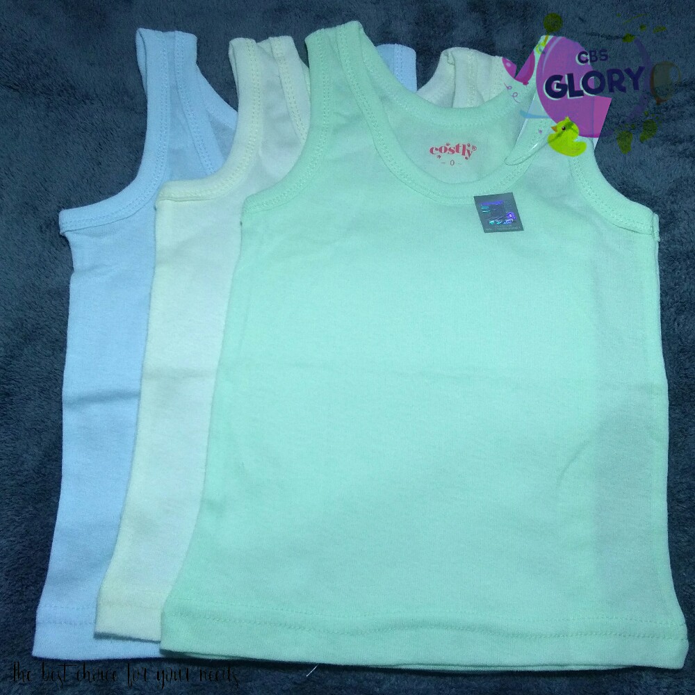 Costly Kaos Dalam Bayi Dan Anak/Singlet Anak Isi 6 Pcs/Usia Newborn Sampai 5 Tahun