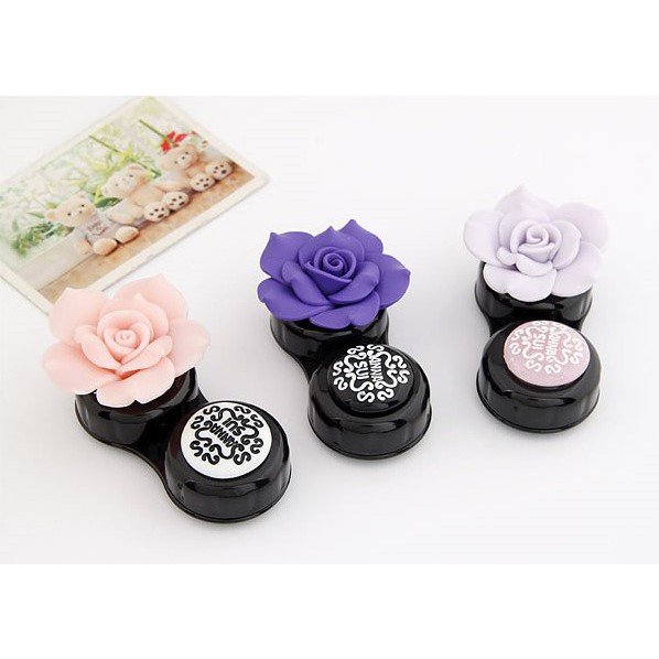 LRC Tempat Softlens Mustard Handmade Camellia Contact Lens Rosin Sunglasses