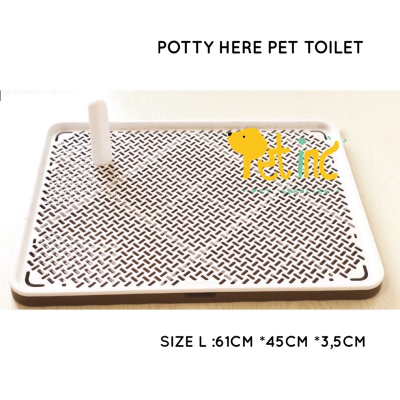 Potty here pet toilet size M /L (free stick)