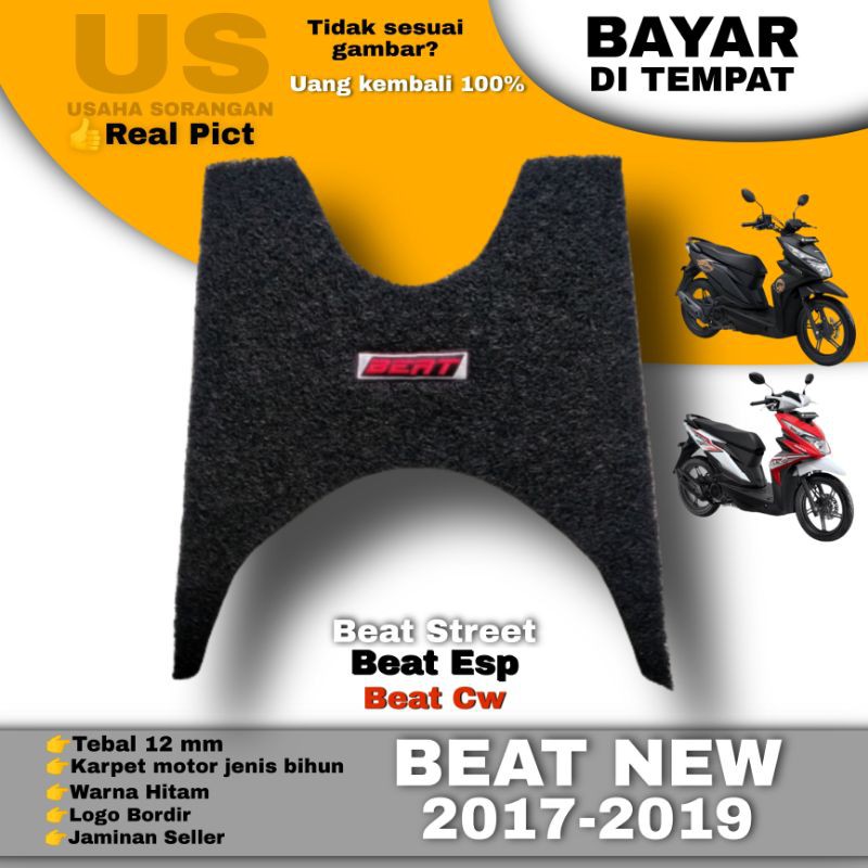 karpet beat/beat street/esp/karpet bihun/karpet mie/karpet serabut/karpet motor beat tahun 2017-2019