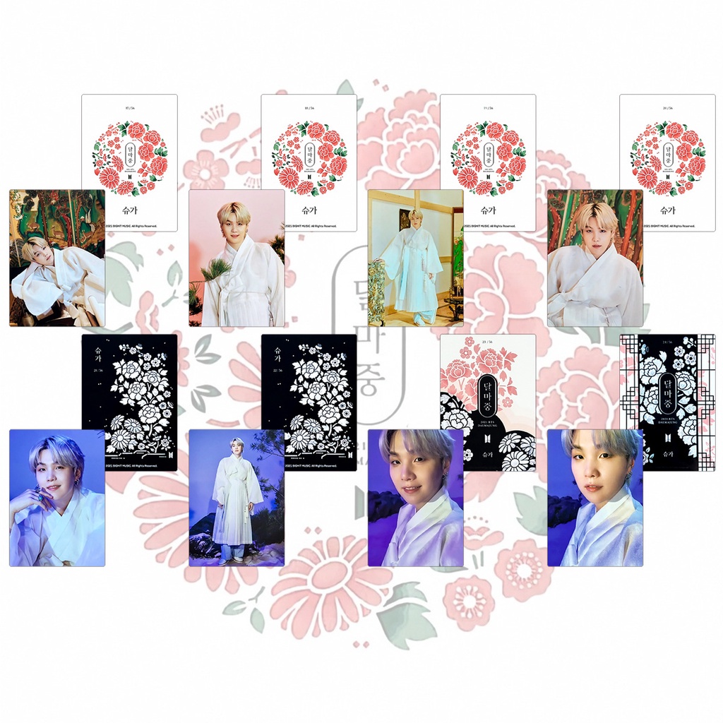 8pcs / set Kartu Foto Kpop BTS DALMAJUNG BASIC / SPECIAL Untuk Hadiah Army