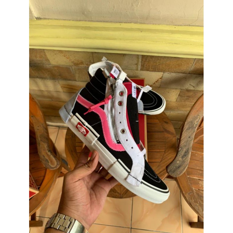 Vans SK8-Hi Cut and Paste Black Azelea BNIB