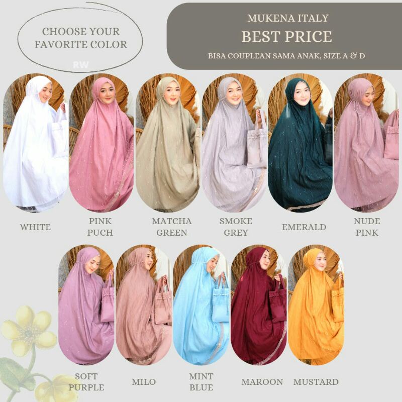 Dalanova mukena italy dewasa produk original by dalanova