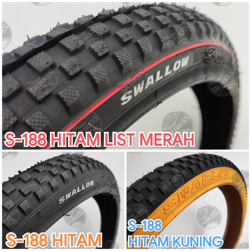 Ban Luar 20 x 1.75 Sepeda Minion Lipat Mini BMX. SWALLOW - SUPER TRAC