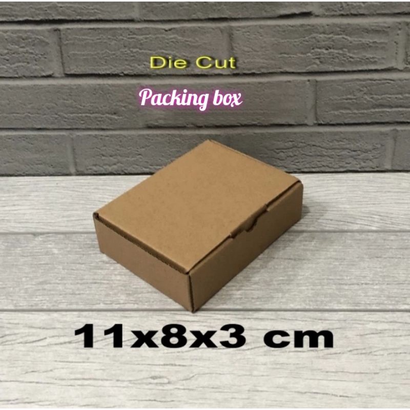 

Kardus uk.11x8x3 cm box/karton die cut untuk packing dll