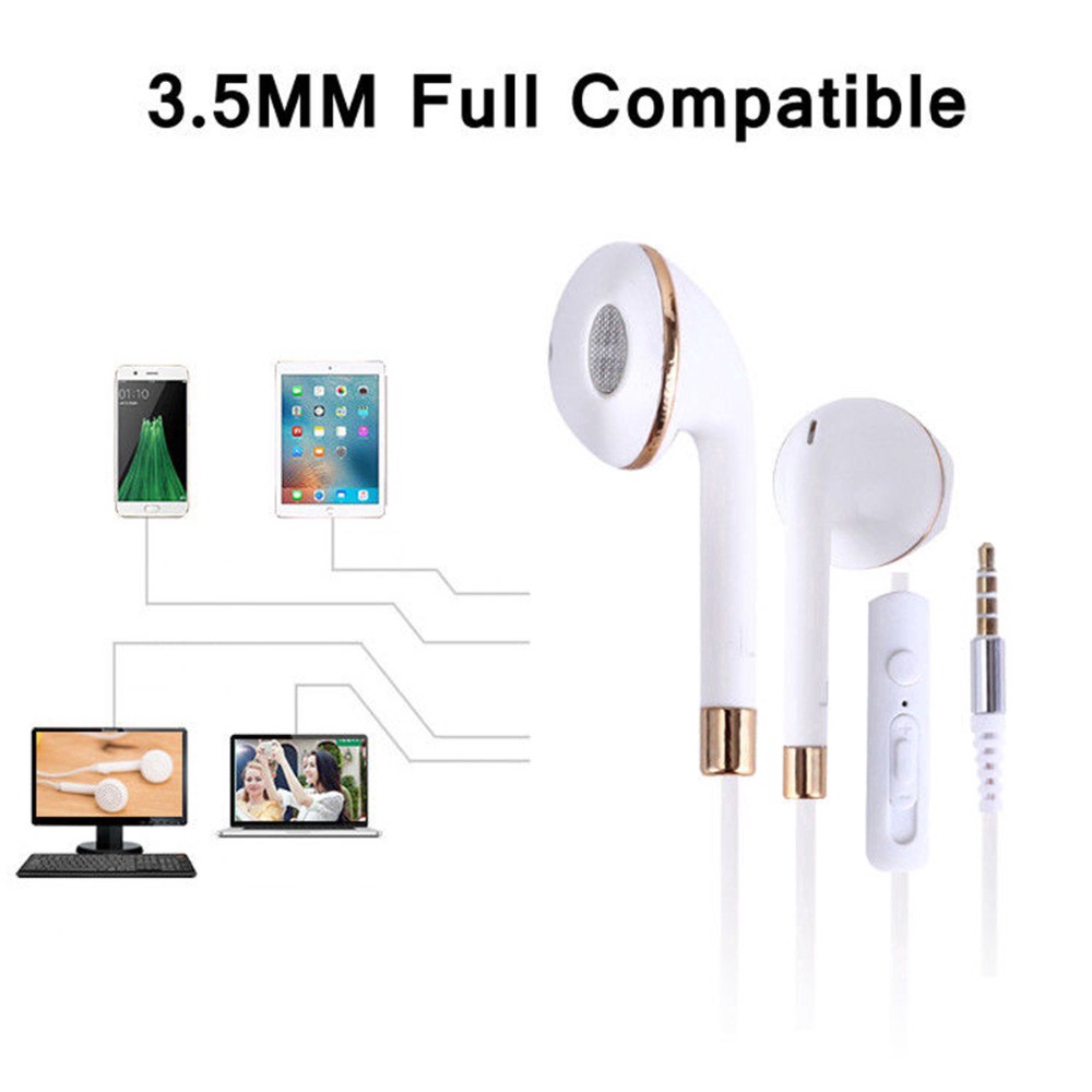 Earphone In-Ear Stereo Super Bass 3.5mm dengan Mic