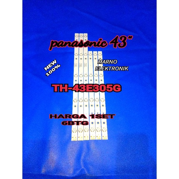 LAMPU BL BACKLIGHT LED TV PANASONIC 43INCH TH-43E305G BL PANASONIK 43IN TH 43E305G TH43E305G 5K + 4K