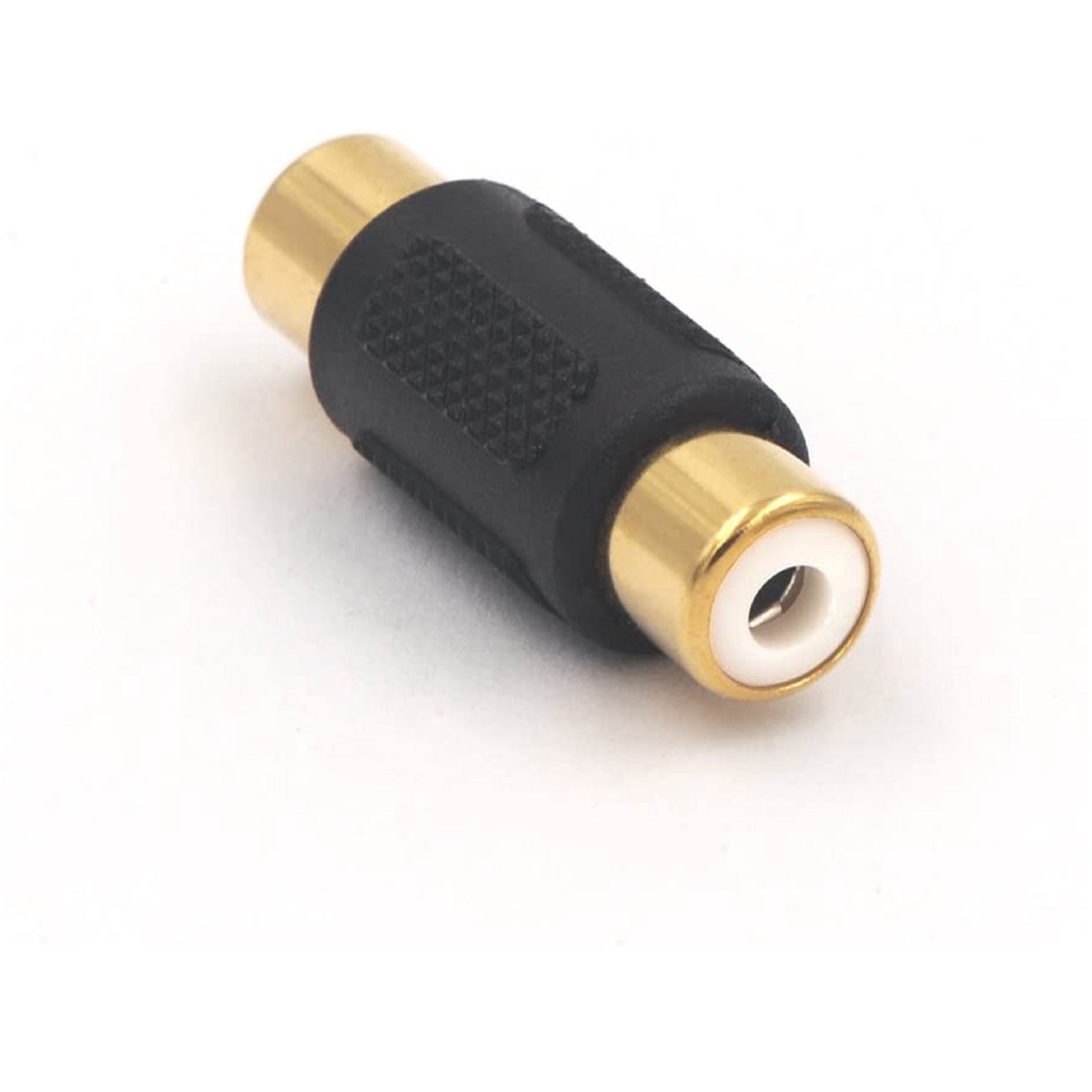 R1FF | CONNECTOR RCA-1 FEMALE TO FEMALE BEST (BLACK)