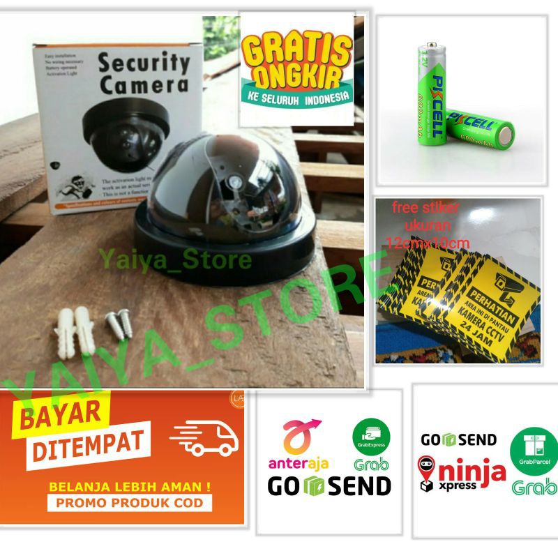CCTV DUMMY PAKET TERMURAH/cctv palsu/ paket CCTV+baterai+stiker CCTV 24 jam TERMURAH