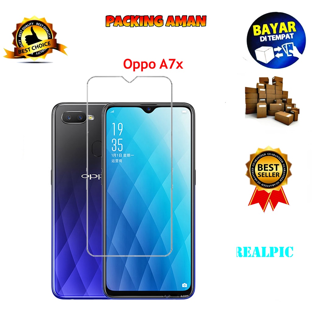 Tempered Glass Oppo A7X 2018 Screen Protector Anti Gores