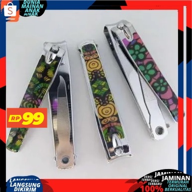 ( PROMO 99 ) Gunting Kuku Ukuran Besar Tajam 8cm Berkualitas Motif Batik Nail Clipper Best Quality