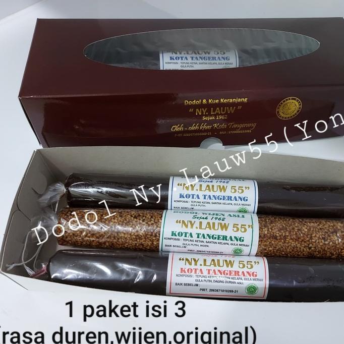 

Dodol Ny.Lauw55 paket 3 (isi 3 varian rasa)