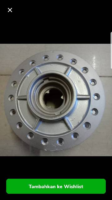 Tromol Depan/ Front Hub Supra Silver