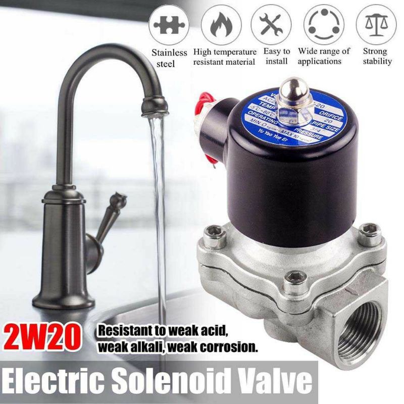 3/4inch Katup Air Elektrik Solenoid Water Valve 220V 2W-200-20B