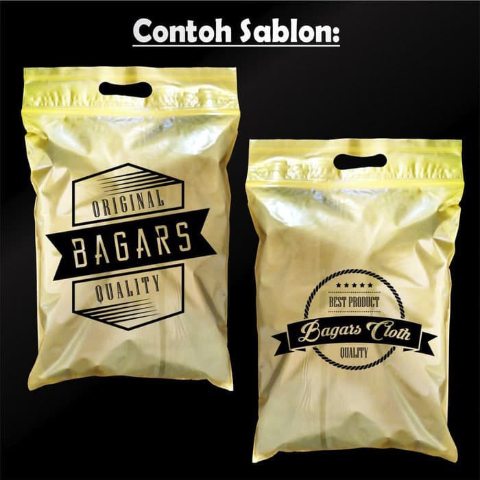 Plastik Kantong Zipper Ziplock Klip Ziplock Bag Custom Sablon