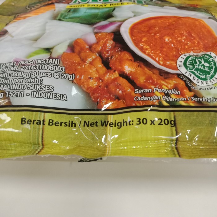

bg20t01r Nona Ketupat Mini, Ketupat Nasi Instant Sv012Ss