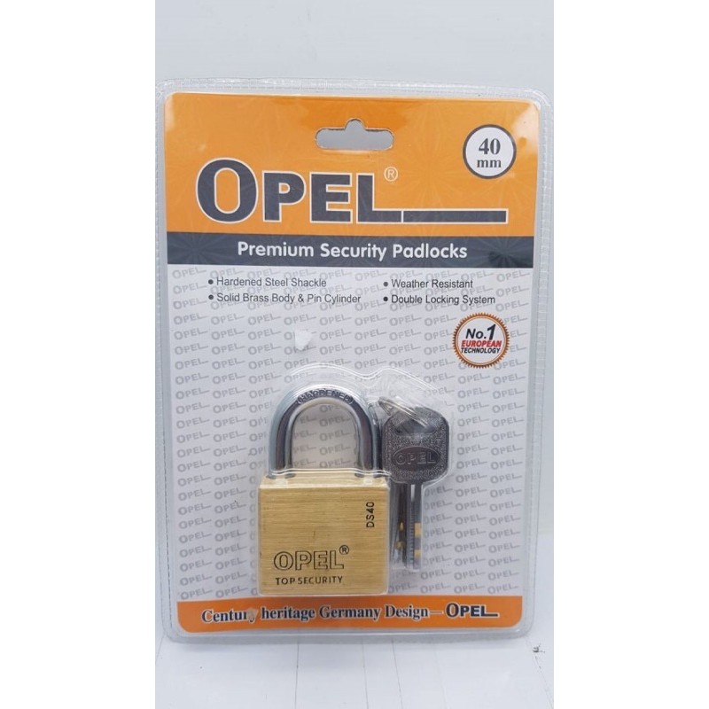 GEMBOK 40MM OPEL COMPUTER TEBAL / GEMBOK ANTI MALING 40 MM OPEL ASLI